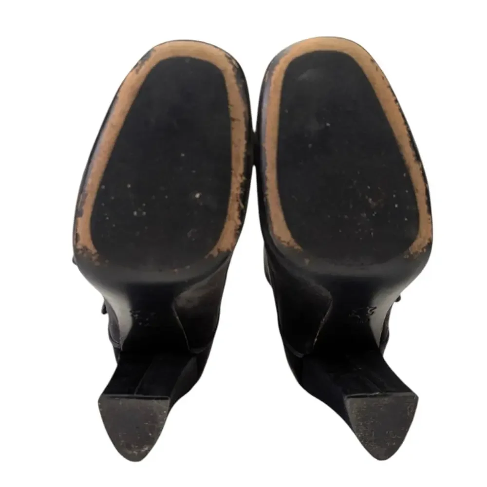 Tory Burch Carley Velvet Monk Strap Booties $395 Size 7.5M   S3984